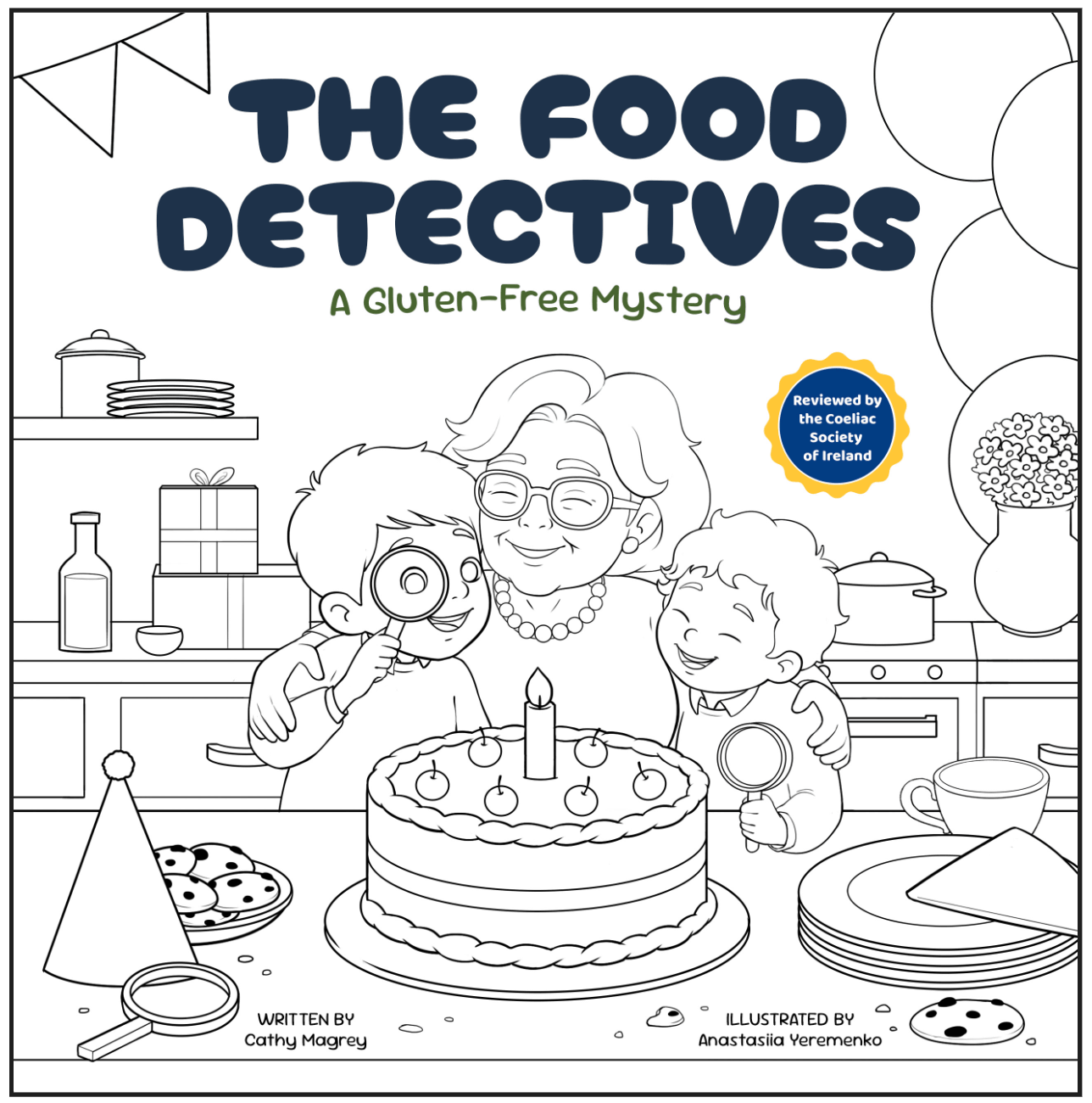 The Food Detectives colouring page