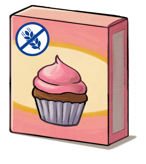 Gluten-free cupcake box